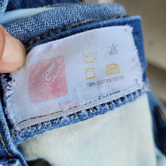 Vintage GWG Bleached and Blue Jeans - Picture 6 of 6